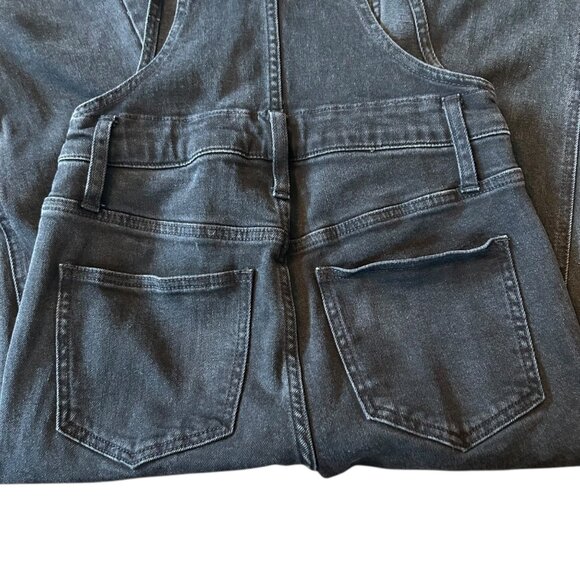 Madewell Black Boho Grunge Festival Denim Overalls XXS - Picture 6 of 8